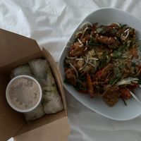 Pho Xao and summer rolls  at Chay Village - Friedrichshain in Berlin