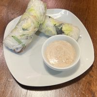 Sommerrollen mit Erdnusssauce. So lecker!  at Chay Village - Friedrichshain in Berlin