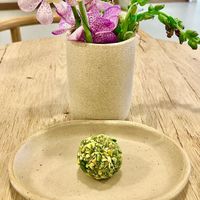 Pistachio ball at Angel Cakes Wellness Spot  in Dubai