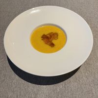 Sweet pumpkin dessert with peach gum  at Soodle - 蔬稻·素菜 in Guangzhou