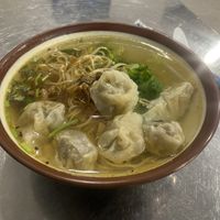 Wanton soup with noodles and lots of greens  at Travel Around Vegetarian - 環遊素界 in Pingtung