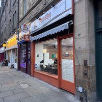 Outside   at Potoba  in Edinburgh