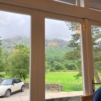 View from dining room  at Glaramara Hotel in Keswick