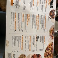 Dinner menu  at Saigon Alley in Yarraville