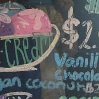 Vegan ice cream at Hallidays Point Tavern in Black Head