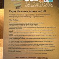 For tattoo friendly onsen 🫶❤️🫶.  at OSAKA ENGINE RAMEN in Osaka