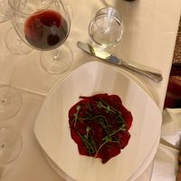 Carpaccio di barbabietola  at Ristorante Borgo Antico in Verona