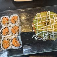 Yam Tempura and Avocado Pizzaa  at Ajisai in Milton