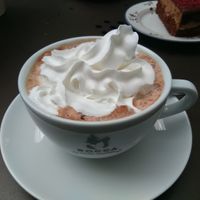 Chocolate milk with whipped cream at KLUTS in Utrecht