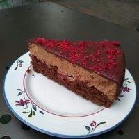 Chocolate mousse cake at KLUTS in Utrecht