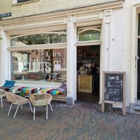 Outside, terrace at KLUTS in Utrecht