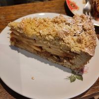 Apple crumble cake (good, but not one of my favourites here) at KLUTS in Utrecht