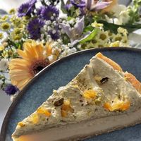 Pistachio orange cheesecake   at KLUTS in Utrecht