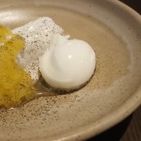 Passionfruit and pineapple dessert at Metita in Auckland