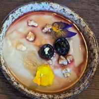 Vegan dessert at Royâ  in Glasgow