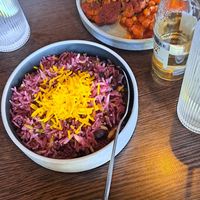 Cherry rice, harissa cauliflower at Royâ  in Glasgow
