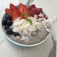 Chia, coconut, and berry bowl.   at The Coffee Club - Wafi City in Dubai