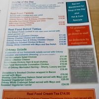  at Real Food Cafe @ Judith Glue  in Orkney Islands