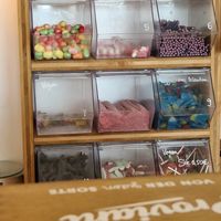 Vegan gummy bear selection at Café Fritz & Friedrich in Berlin