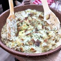 Vegan truffade at Au Buron in Toulouse