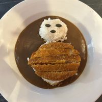 Vegan Chicken Katsu with rice bear 10€  at Kiiro Markthal in Rotterdam