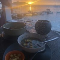 Lentil soup with a view   at Korner SXM in Grand Case