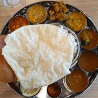 Vegan Thali at Saravanaa Bhavan in Zurich