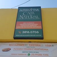 Front of restaurant at Alternativa Casa do Natural in Sao Paulo