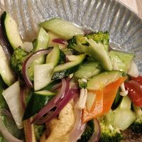 Veggies with tofu at Origami Sushi House in Vienna