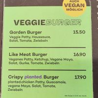 Menu (2025) at Burgermeister - Bahnhof Winterthur  in Winterthur
