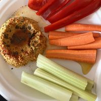 Cauliflower and tandoori hummus with the veg   at East End Brewing Taproom in Pittsburgh
