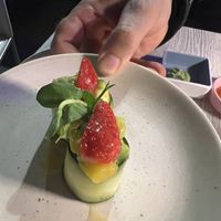 Gunkan with mango and strawberryy  at Raito Fantastic Fusion in Milan