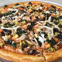 14" Gluten-free vegan veggie pizza (not on menu- ask for it) at L'Osteria Mondello in Cheyenne