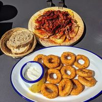 Rabas y Shitake a Feira 🤤 at La Madriguera in Bilbao