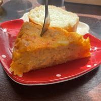 Pintxo de tortilla picante 🌶️   at La Madriguera in Bilbao