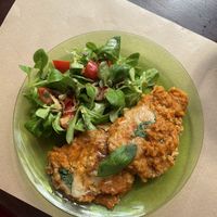 Milanesa, plato del dia   at La Madriguera in Bilbao