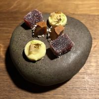 Petit four   at Iko Restaurant in Osnabrueck