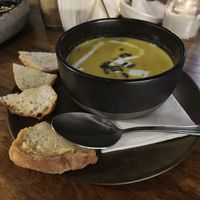 Delicious pumpkin soup at Seasalt and Sage in Koh Phangan