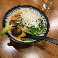 vegan curry ramen  at Gin Ramen & Asian Tapas in Alexandria