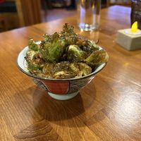 fried brussels sprouts   at Gin Ramen & Asian Tapas in Alexandria