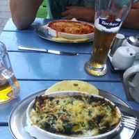Vegane Lasagne, Spinat und "Hack" at Kaspar Hauser in Ansbach
