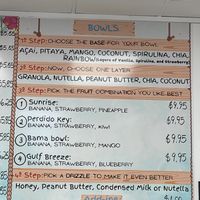 Menu   at Acai & Co in Mobile