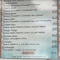Menu   at Acai & Co in Mobile