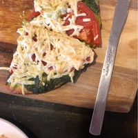 Vegan flatbread appetizer at Bite in Milford