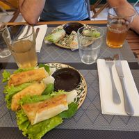 Spring roll + vegetable Nem at Bwa Delice in Saint Denis