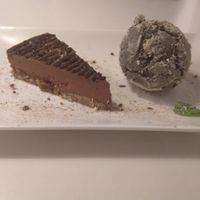 Health by chocolate cake and sesame ice-cream - all vegan and gluten free at Real Food 真食 in Penang