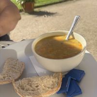 Soup was lovely !  at The Orangery Garden Cafe in Torpoint