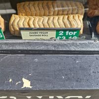 Jumbo vegan sausage roll at Cornish Bake House in Looe