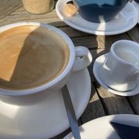 Coffee with oat milk   at Zweite Heimat Dangast in Varel