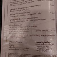 Speisekarte at Der Kuhhirte in Bremen